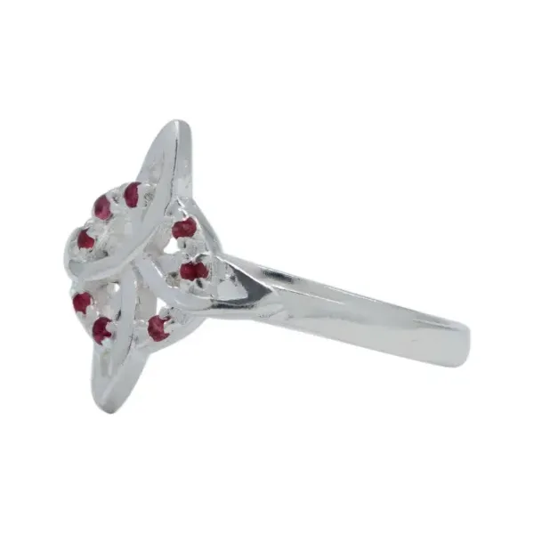 Anillo Plata 925 Nudo de Bruja Zirconia Multicolor - Imagen 1