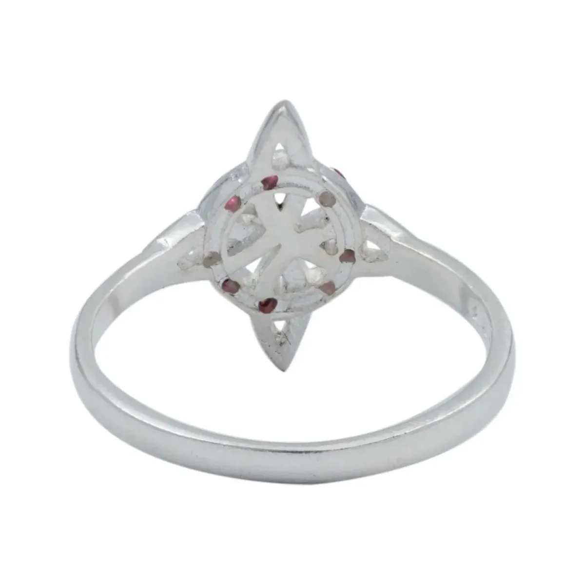 Anillo Plata 925 Nudo de Bruja Zirconia Multicolor - Imagen 3