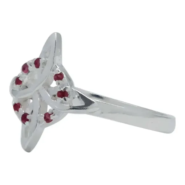 Anillo Plata 925 Nudo de Bruja Zirconias Multicolor - Imagen 1
