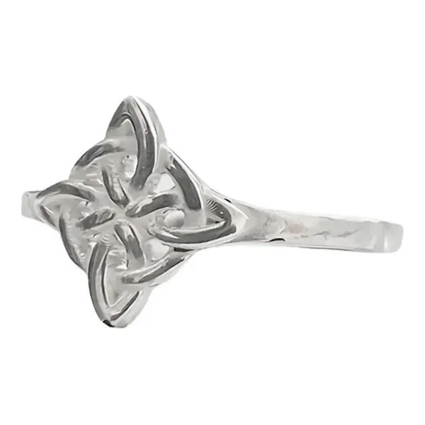Anillo de plata .925 plateado Nudo de Brujas Celta unisex talla 10 — Joyaris