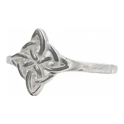 Anillo Plata 925 Nudo de Brujas Celta Protección - Imagen 1