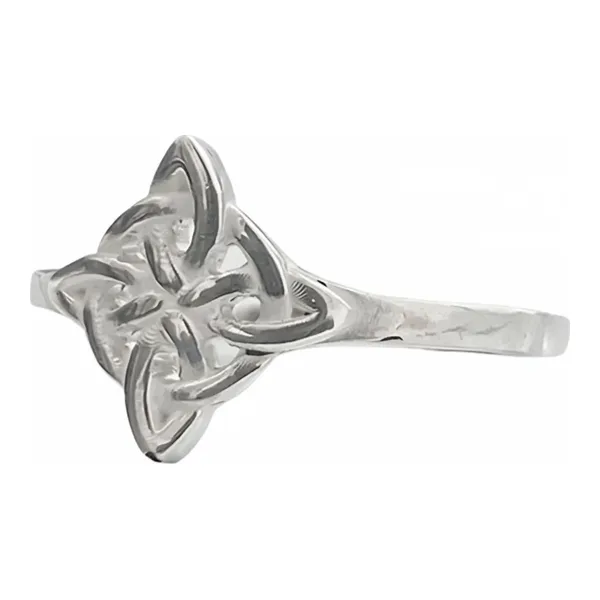 Anillo de plata .925 plateado nudo brujas celta diseno unisex talla 9.5 — Joyaris