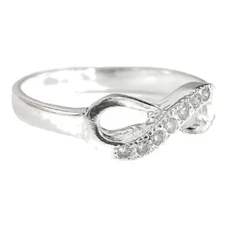 Anillo Plata 925 Nudo Infinito con Zirconia Talla 5.5 - Imagen 2