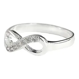 Anillo Plata 925 Nudo Infinito con Zirconia Talla 5.5 - Imagen 3