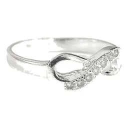Anillo Plata .925 Nudo Infinito con Zirconia - Imagen 2
