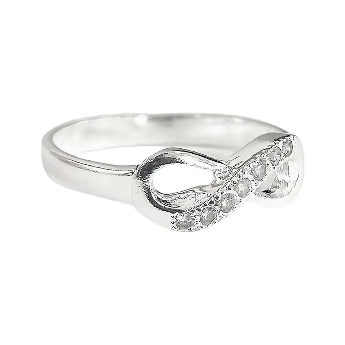 Anillo Plata .925 Nudo Infinito con Zirconia - Imagen 2