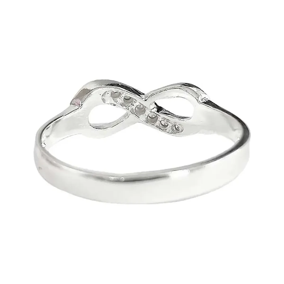 Anillo Plata .925 Nudo Infinito con Zirconia - Imagen 4