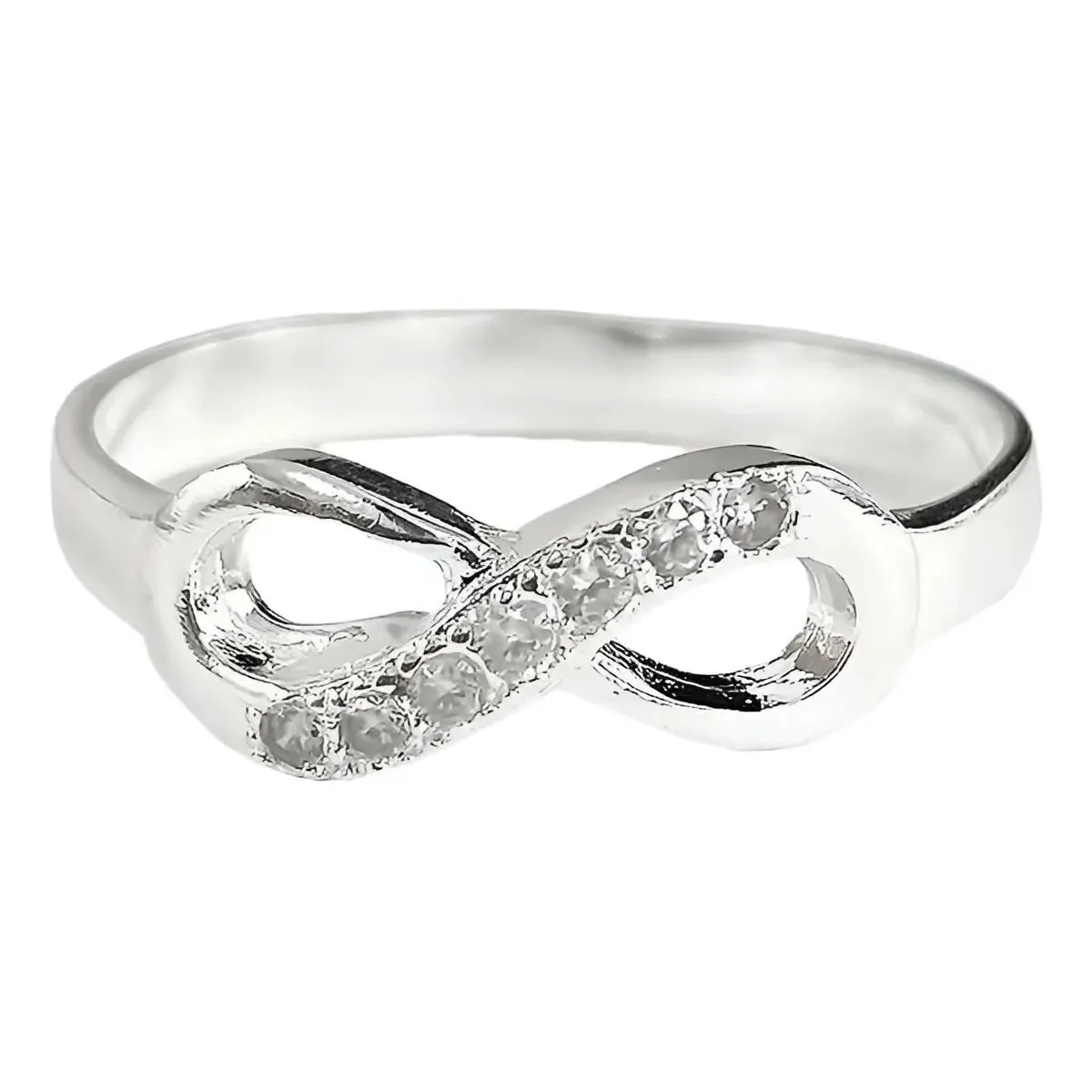 Anillo de Plata 925 Nudo Infinito con Zirconia para Mujer - Joyaris joyería fina artesanal mexicana