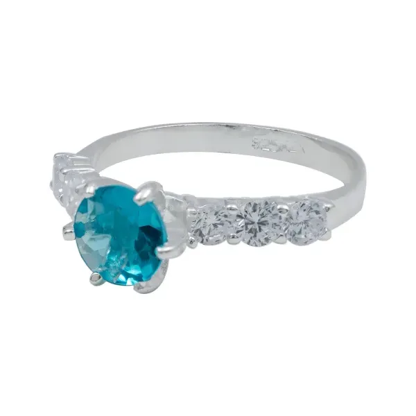 Anillo de plata .925 celeste obsidiana promesa amor diseno unisex — Joyaris