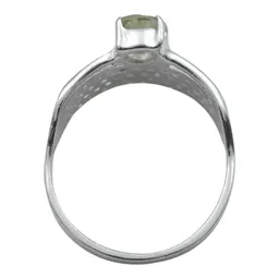 Anillo Plata 925 Peridoto Natural Diseño Artesanal - Imagen 3