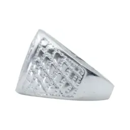 Anillo Plata .925 San Benito con Zirconia para Hombre Talla 11 - Imagen 3
