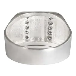 Anillo Plata 925 San Judas Tadeo Cuadrado con Zirconia - Imagen 5