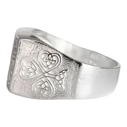 Anillo Plata 925 San Judas Tadeo Cuadro con Zirconia - Imagen 4