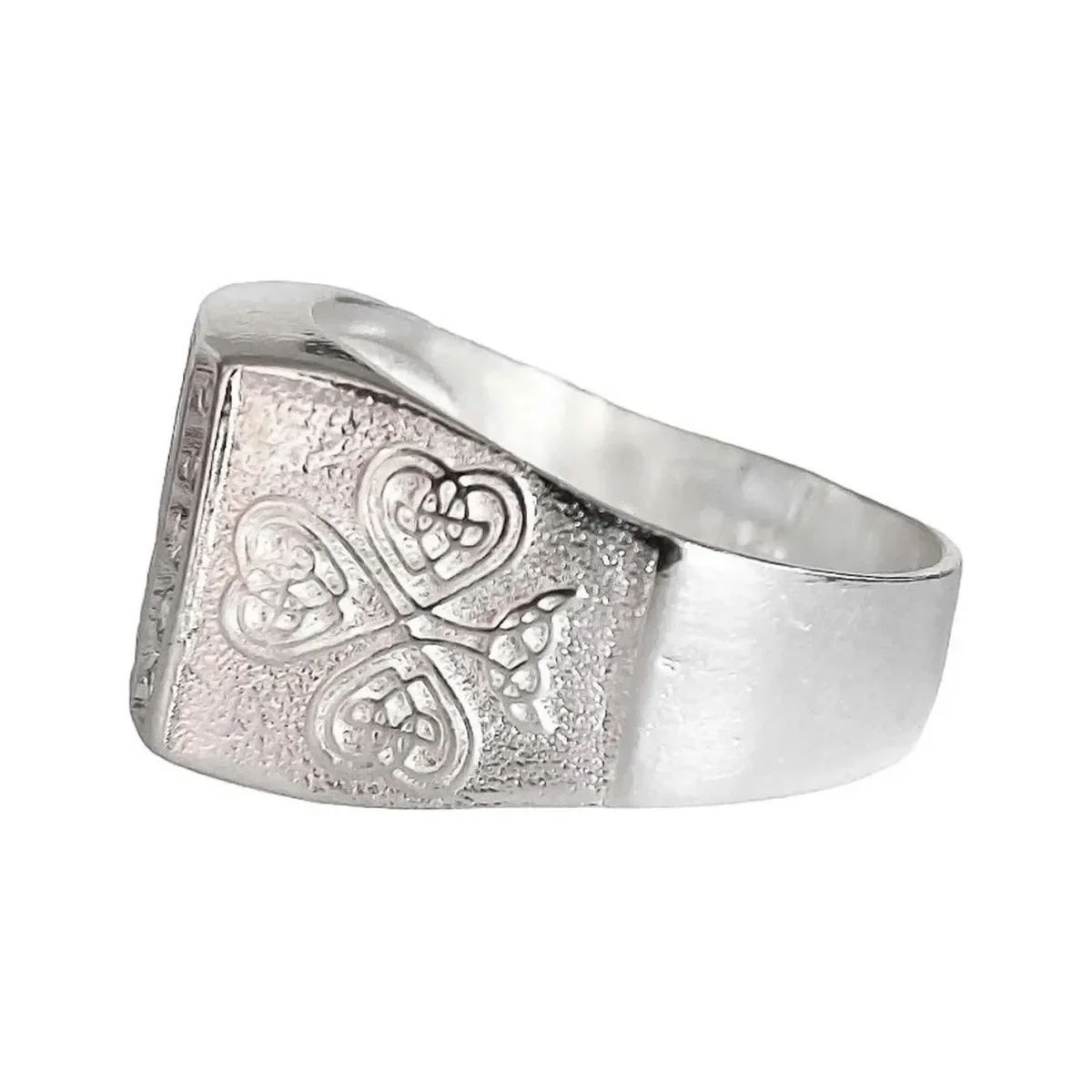 Anillo Plata 925 San Judas Tadeo Cuadro con Zirconia - Imagen 4
