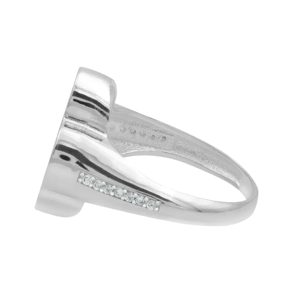 Anillo Plata 925 Trébol Esmaltado Verde con Zirconia - Imagen 4
