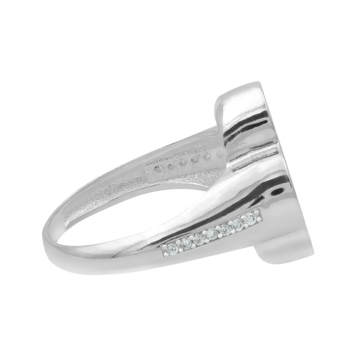 Anillo Plata 925 Trébol Esmaltado Verde con Zirconia - Imagen 5