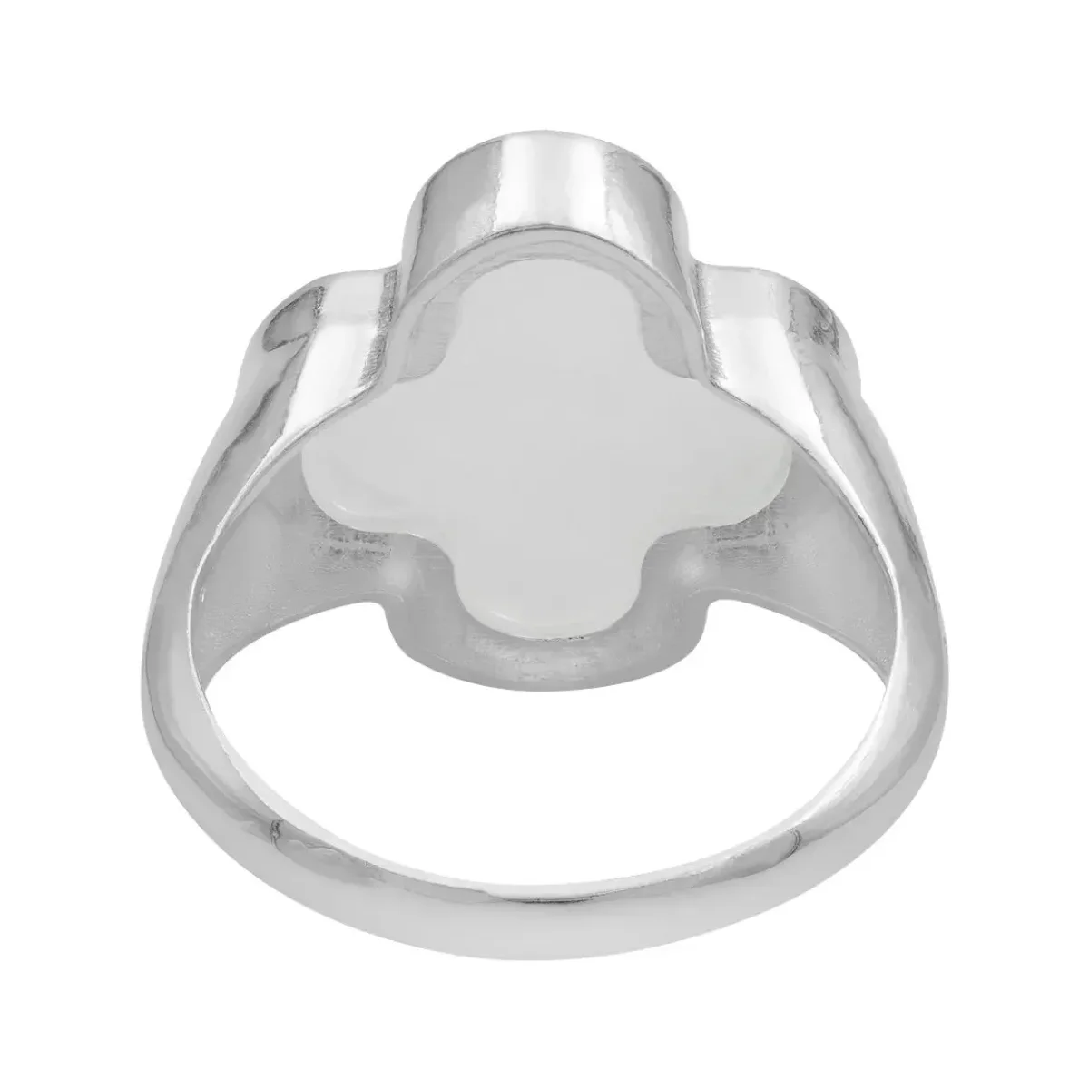Anillo Plata 925 Trébol Esmaltado Zirconia Diseño Suerte - Imagen 3