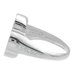 Anillo Plata 925 Trébol Esmaltado Zirconia Diseño Suerte - Imagen 4