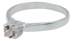 Anillo Plata 925 Morganita Rosa Natural Promesa - Imagen 1