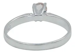 Anillo Plata 925 Morganita Rosa Natural Promesa - Imagen 4