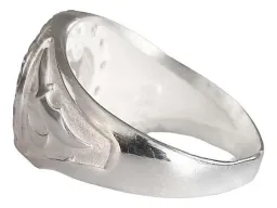 Anillo Plata .925 San Judas Tadeo Herradura con Zirconia - Imagen 5