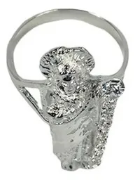 Anillo Plata 925 San Judas Tadeo con Zirconias Blancas - Imagen 4