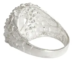Anillo Plata 925 Santa Muerte Herradura con Zirconias Blancas - Imagen 4
