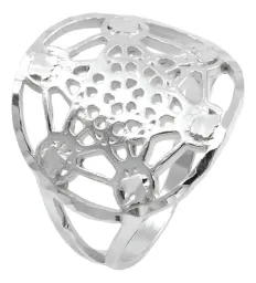 Anillo Plata .925 Cubo Metatrón Sólido Unisex Geométrico - Imagen 2