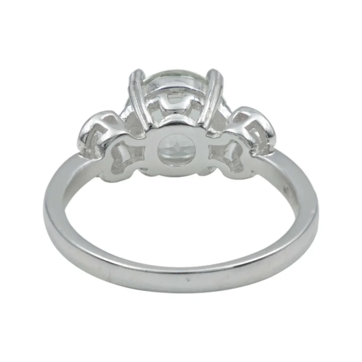 Anillo Solitario Plata 925 Amatista Verde para Dama y Caballero - Imagen 3