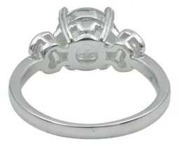 Anillo Solitario Plata 925 Amatista Verde para Dama y Caballero - Imagen 3