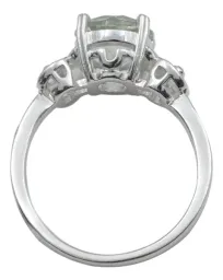 Anillo Solitario Plata 925 Amatista Verde para Dama y Caballero - Imagen 4