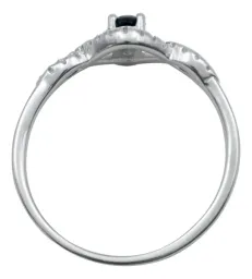 Anillo Solitario Plata Ley 925 Zafiro Azul Genuino Diseño Minimalista - Imagen 4