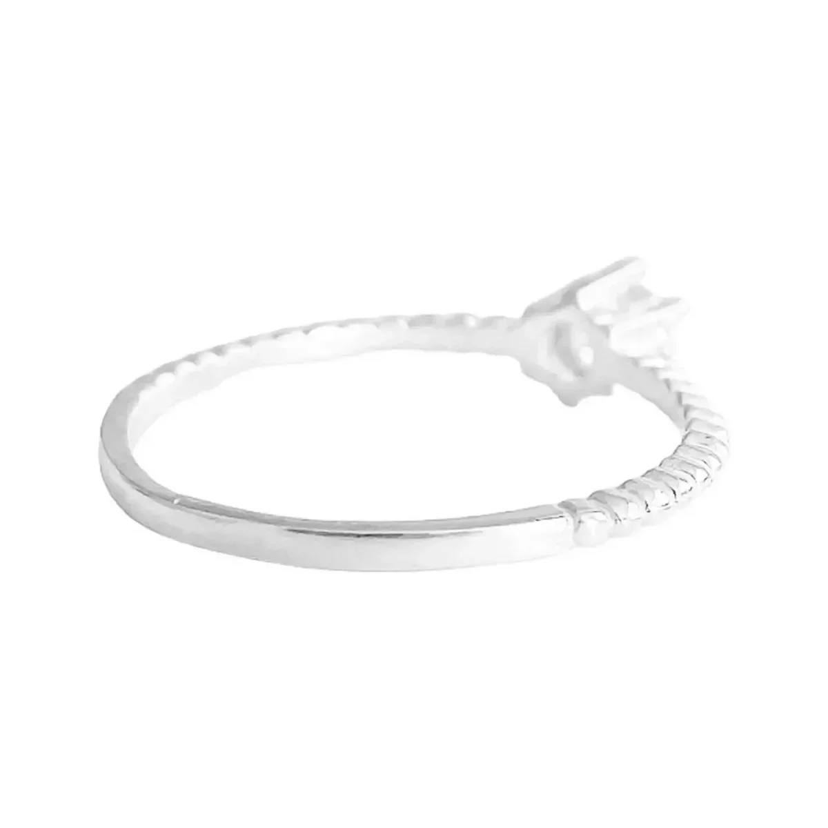 Anillo Solitario Plata 925 con Zirconia para Compromiso Mujer - Imagen 3