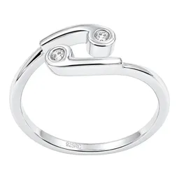 Anillo Yin Yang de Plata .925 Ajustable Talla 7 con Zirconia - Imagen 1