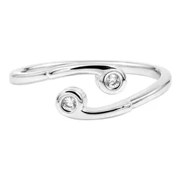 Anillo Yin Yang de Plata .925 Ajustable Talla 7 con Zirconia - Imagen 4