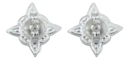 Aretes Broquel Plata 925 Nudo Bruja Esmaltado Rojo - Imagen 5