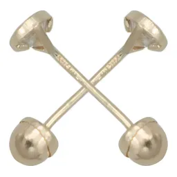 Arete Broquel Oro 14k Zirconia Bisel Diamantado - Imagen 3