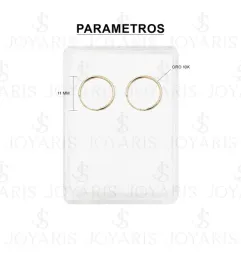 Aretes Arracada Oro 10k Estrella Delicada - Imagen 3