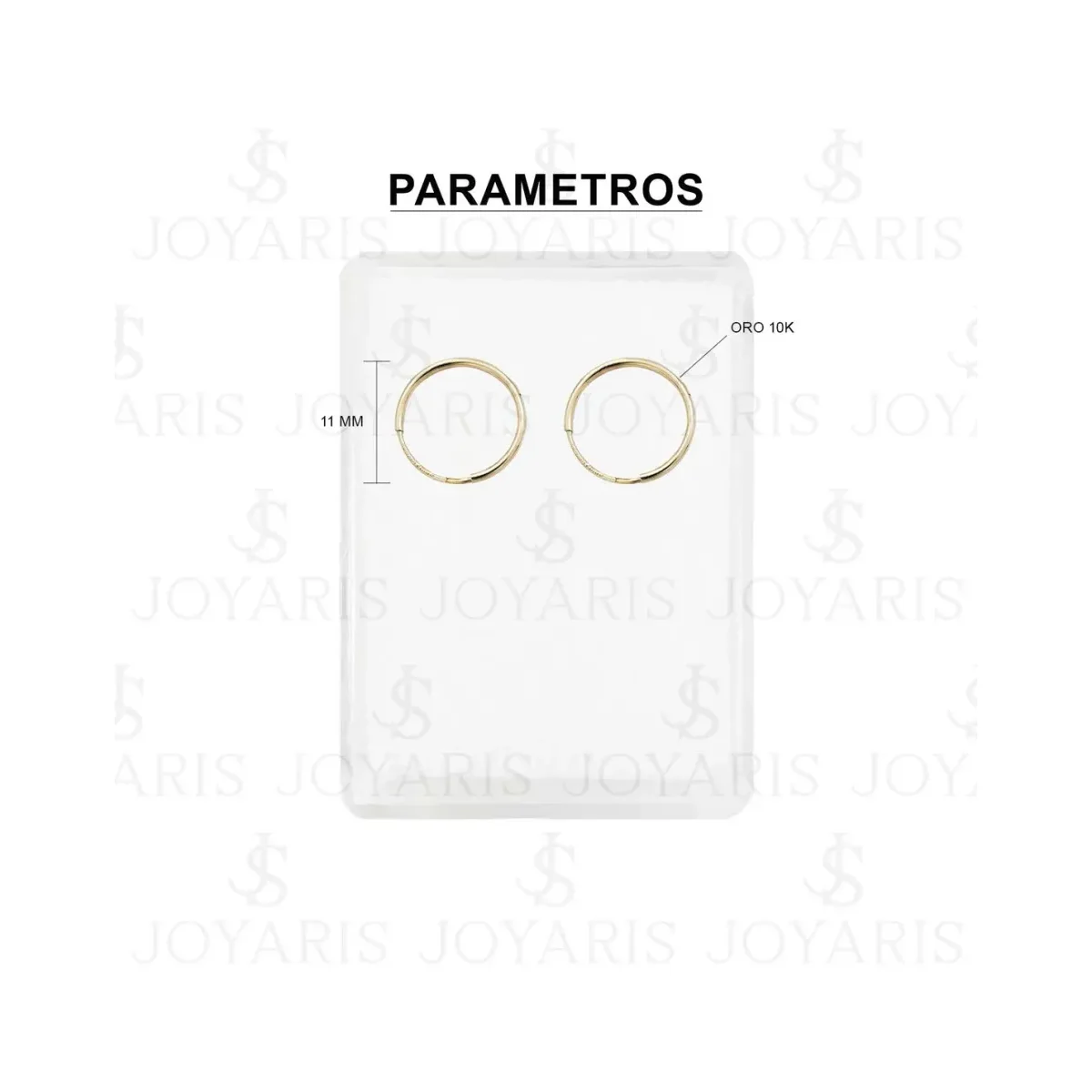 Aretes Arracada Oro 10k Estrella Delicada - Imagen 3