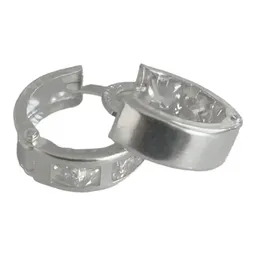 Aretes Arracada Plata 925 con Zirconia Blanca - Imagen 2