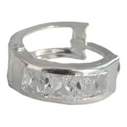 Aretes Arracada Plata 925 con Zirconia Geométricos - Imagen 2