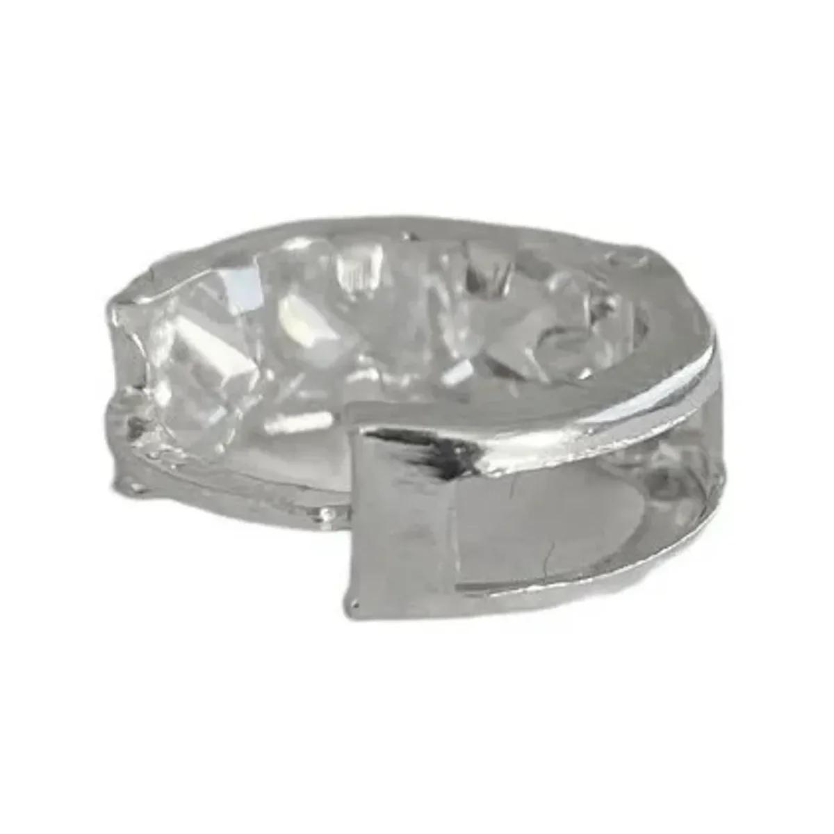 Aretes Arracada Plata 925 con Zirconia Geométricos - Imagen 3