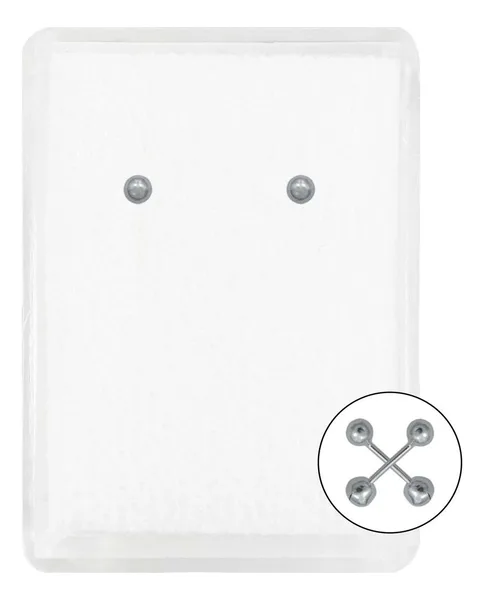 Aretes broquel de plata .925 diseno minimalista — Joyaris