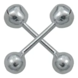 Aretes Broquel Dormilona Bola Plata .925 - Imagen 2