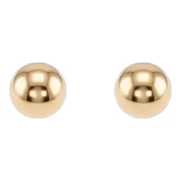 Aretes Broquel Dormilona Oro 10k Bola Clásica para Mujer - Imagen 5