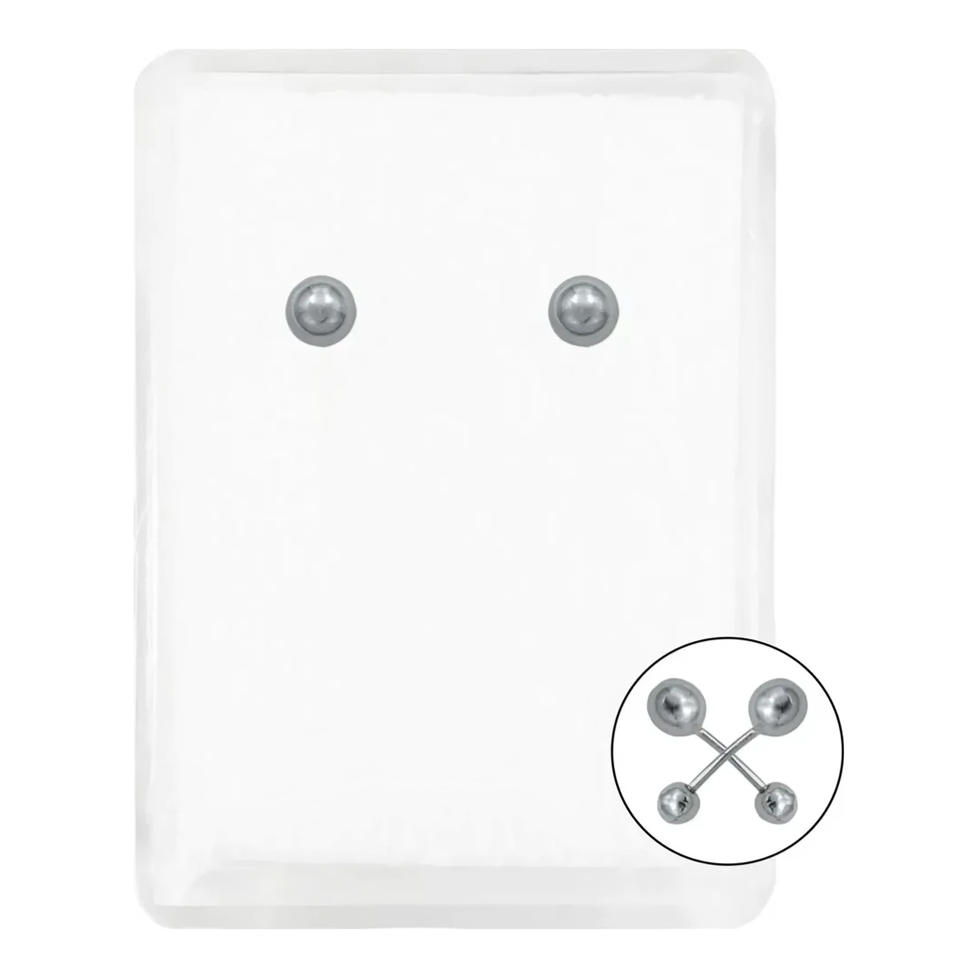 Aretes broquel dormilona plata .925 bola lisa pulida brillante, diseño redondo y pequeño. Aretes de botón plata sencillos, jo