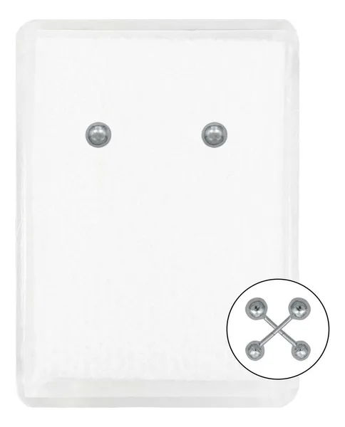 Aretes de plata .925 broquel dormilona bola 3mm — Joyaris