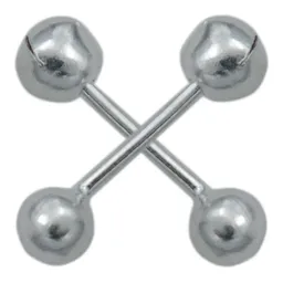 Aretes Broquel Dormilona Bola Plata .925 - Imagen 2