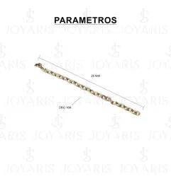 Aretes Broquel Infinito Cadena Oro 10k Zirconia - Imagen 3