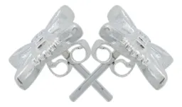 Aretes Broquel Plata 925 Nudo Bruja Celta con Zirconia - Imagen 3
